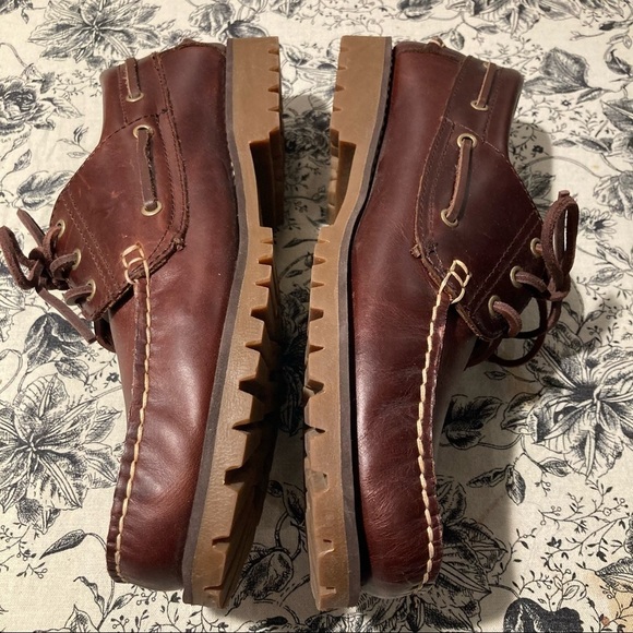 VOLKS WALKER Sz  43 Leather Classic Boat Shoes - Picture 4 of 7